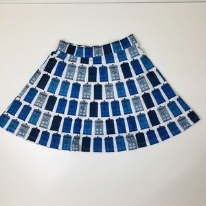 Doctor Who Circle Skirt BBC Her Universe Sz L